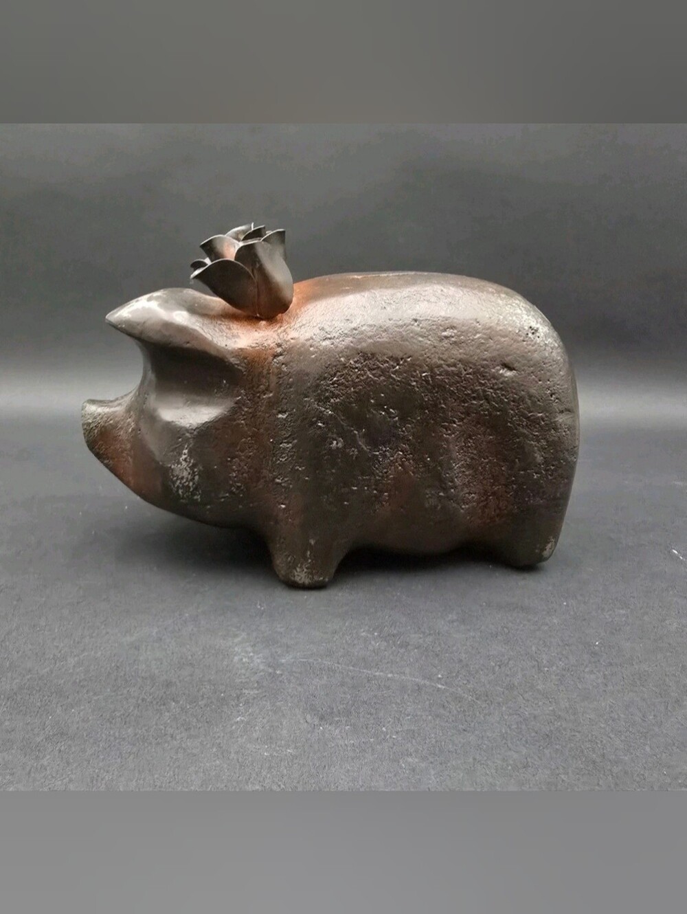Jan Barboglio Petunia Iron Piggy Bank